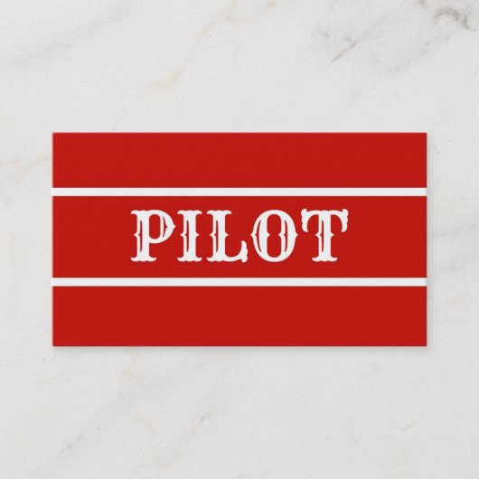 Pilot Visitekaartje (Voorkant)