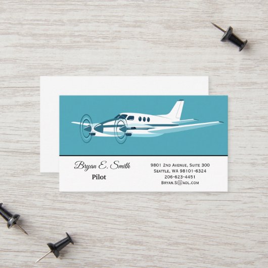 Pilot Visitekaartje Contactkaartje (Voorkant / Achterkant in situ)