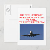 PILOT-vlieggrap Briefkaart (Voorkant / Achterkant)