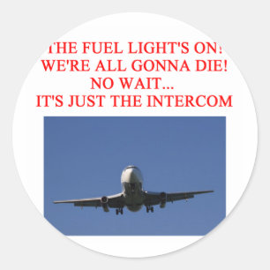 PILOT-vlieggrap Ronde Sticker