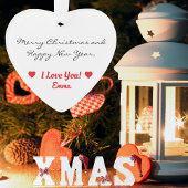 Pilot Vriendin Typografie & Vliegtuig, Personalise Ornament