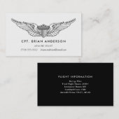 Pilot Wings Army Aviator Visitekaartje (Voorkant / Achterkant)