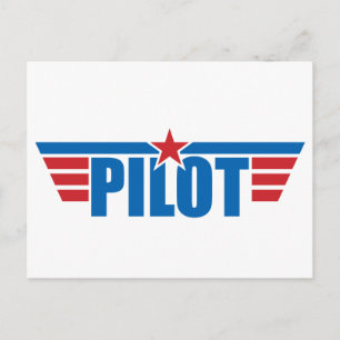 Pilot Wings Badge - Luchtvaart Briefkaart
