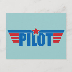Pilot Wings Badge - Luchtvaart Briefkaart