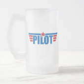 Pilot Wings Badge - Luchtvaart Matglas Bierpul (Links)