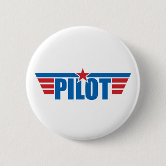 Pilot Wings Badge - Luchtvaart Ronde Button 5,7 Cm