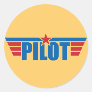 Pilot Wings Badge - Luchtvaart Ronde Sticker