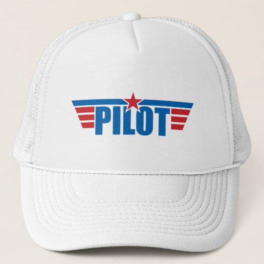 Pilot Wings Badge - Luchtvaart Trucker Pet (Voorkant)