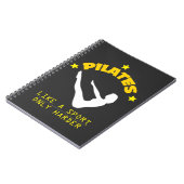 Piloten als een sport, alleen maar lastige controv notitieboek (Linkerzijde)