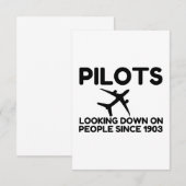 Piloten Bedankkaart (Voorkant / Achterkant)