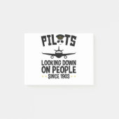 Piloten die sinds 1903 op mensen kijken post-it® notes (Voorkant)