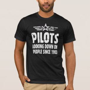 Piloten die sinds 1903 op mensen kijken Proefpr T-shirt