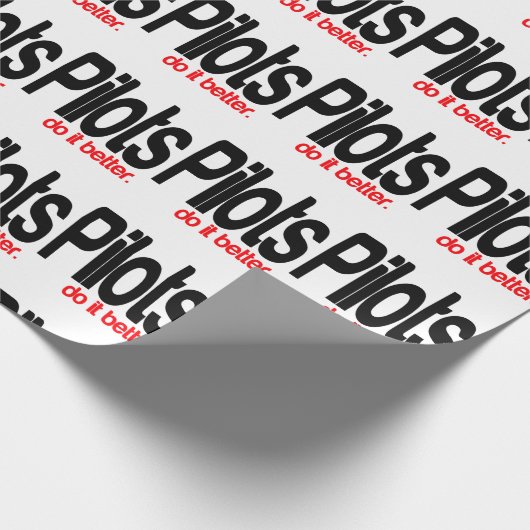 Piloten doen het beter cadeaupapier (Hoek)