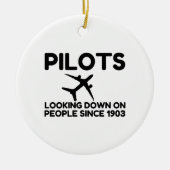 Piloten Keramisch Ornament (Voorkant)