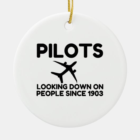 Piloten Keramisch Ornament (Voorkant)