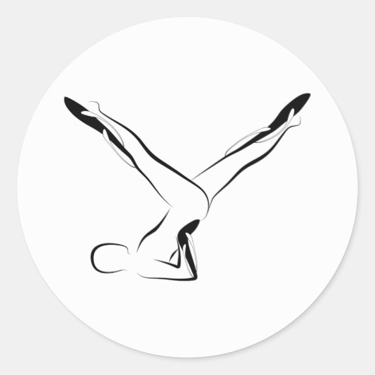 Piloten stellen ronde sticker (Voorkant)