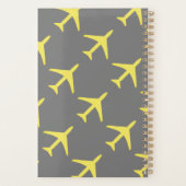Piloten van het Funky Yellow Plane Airplane Planner (Achterkant)