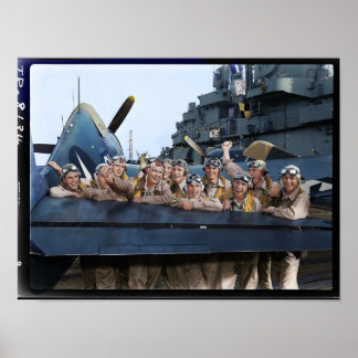 Piloten van USS Lexington CV16 Poster