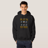 Piloten Zes-pack Humor vliegvliegtuig Lover Hoodie (Voorkant volledig)