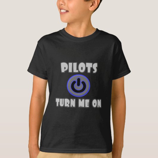 Piloten zetten me aan t-shirt (Voorkant)