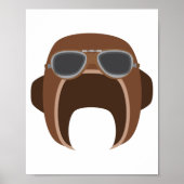 Pilotenhelm Poster (Voorkant)