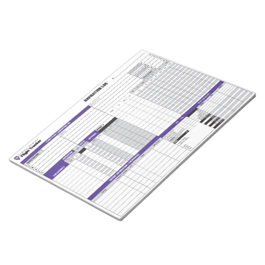 Pilotennavigatielogboek Notitieblok (Schuin)