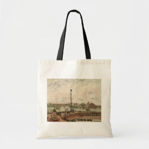 Pilotensteiger, Le Havre, Misty door Camille Pissa Tote Bag