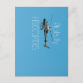 Pilotenvlieghelikopters Briefkaart (Voorkant)