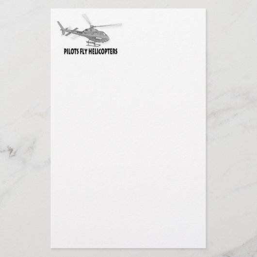 Pilotenvlieghelikopters Briefpapier (Voorkant)