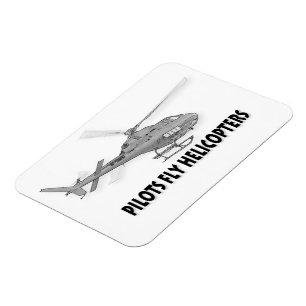 Pilotenvlieghelikopters Magneet