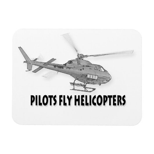 Pilotenvlieghelikopters Magneet (Horizontaal)