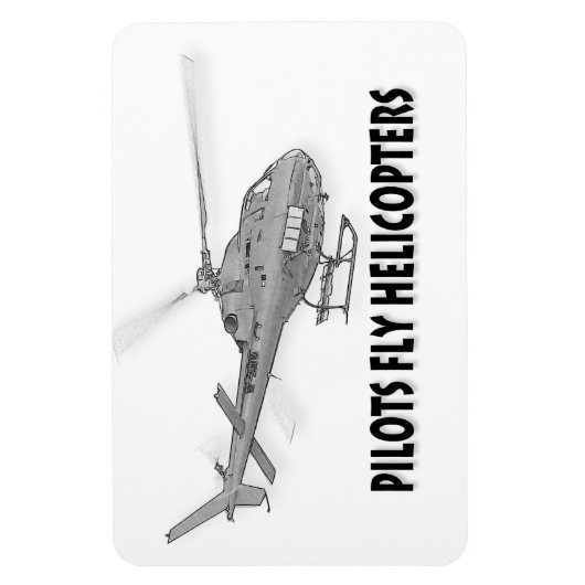 Pilotenvlieghelikopters Magneet (Verticaal)