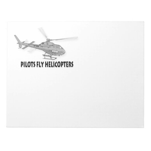 Pilotenvlieghelikopters Notitieblok (Voorkant)