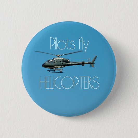 Pilotenvlieghelikopters Ronde Button 5,7 Cm (Voorkant)