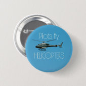 Pilotenvlieghelikopters Ronde Button 5,7 Cm (Voorkant /achterkant)