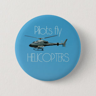 Pilotenvlieghelikopters Ronde Button 5,7 Cm