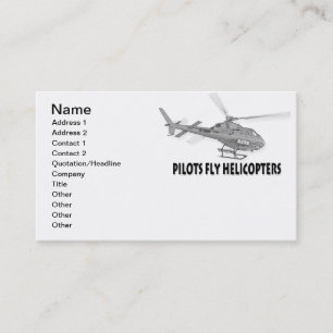 Pilotenvlieghelikopters Visitekaartje
