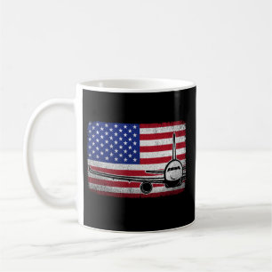 Pilotenvliegtuig Amerikaanse Vlaggenvliegtuig Koffiemok