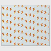 Pilotenvliegtuig in de lucht cadeaupapier (Vlak)