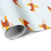 Pilotenvliegtuig in de lucht cadeaupapier (Rol Hoek)