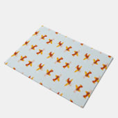 Pilotenvliegtuig in de lucht deurmat (Schuin)