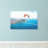 Pilots Flying Over The Bosphorus Canvas Afdruk (Insitu (Houten vloer))