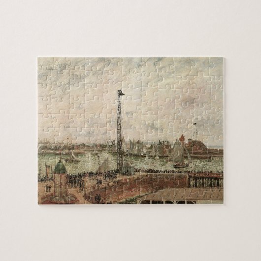 Pilot's Jetty, Le Havre, Misty van Camille Pissarr Legpuzzel (Horizontaal)