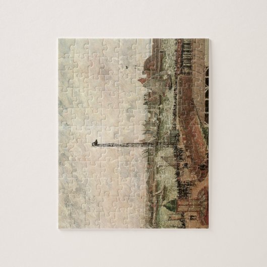 Pilot's Jetty, Le Havre, Misty van Camille Pissarr Legpuzzel (Verticaal)