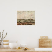 Pilot's Jetty, Le Havre, Misty van Camille Pissarr Poster (Keuken)