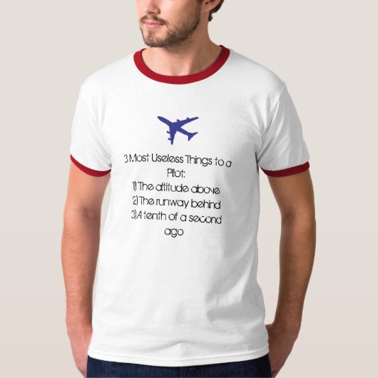 Pilot's meest nutteloze Shirt van Dingen (Voorkant)