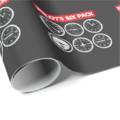 Pilot's Six Pack Vliegtuigenluchtvaart Cadeaupapier (Rol Hoek)