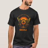 Pilot's Soul Sky's Heart Marseille Skyline Design T-shirt (Voorkant)