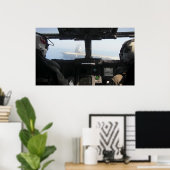 Pilot's Uitzicht Poster (Thuiskantoor)