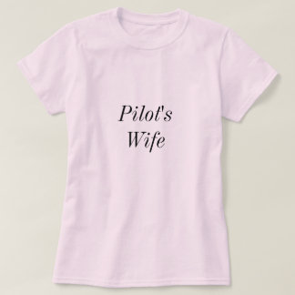 Pilot's vrouw t-shirt